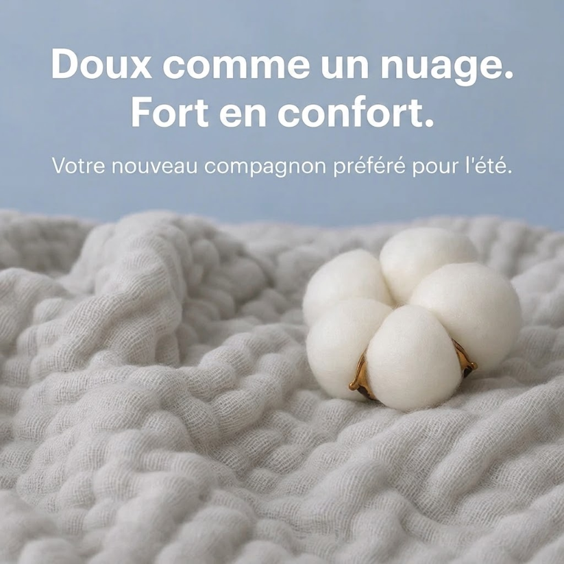 Couverture en mousseline douce