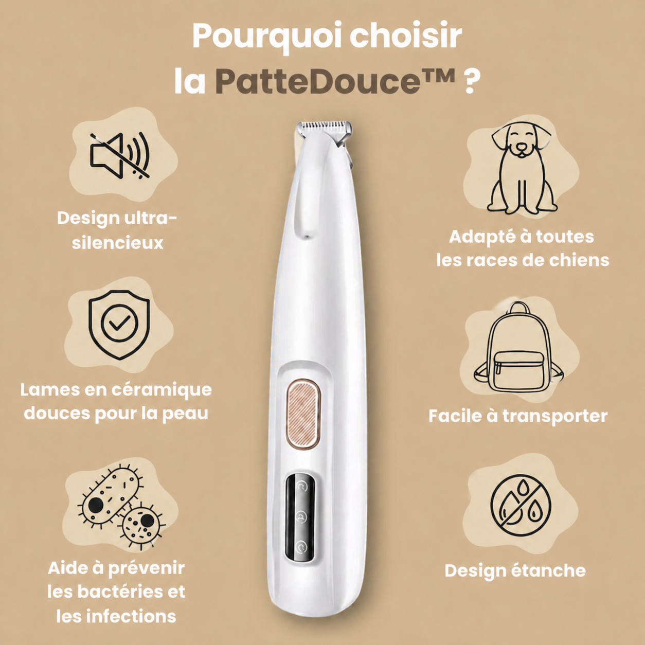 PatteDouce™ — Soin des pattes sans douleur en quelques secondes