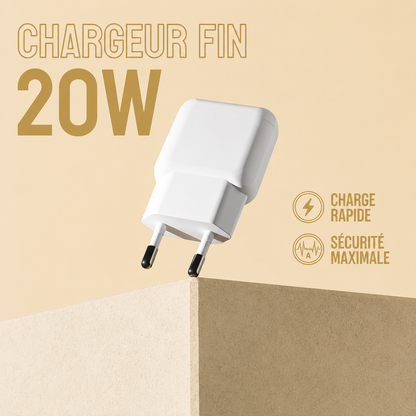 SLIMCHARGE 20W GaN USB-C / USB-A